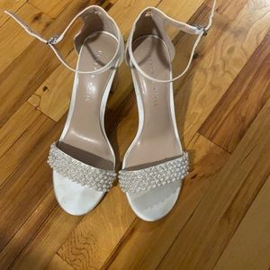 Kelly and Katie Block Heels w/ Pearls